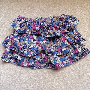 Oshkosh B’gosh Floral Tiered Skirt with Attached Undershorts 3T